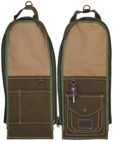 Waxed Canvas Modular Stick Case - Forest Green
