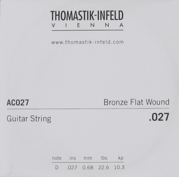 THOMASTIK ACOUSTIC GUITAR STRINGS PLECTRUM ACOUSTIC SERIES. NICKEL-FREE.027