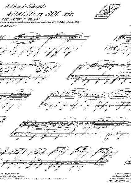 Albinoni T. - Adagio In Sol Min - Piano