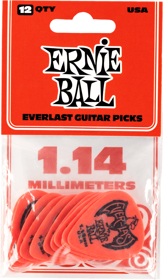 EVERLAST PICKS 12-PACK RED 1.14MM