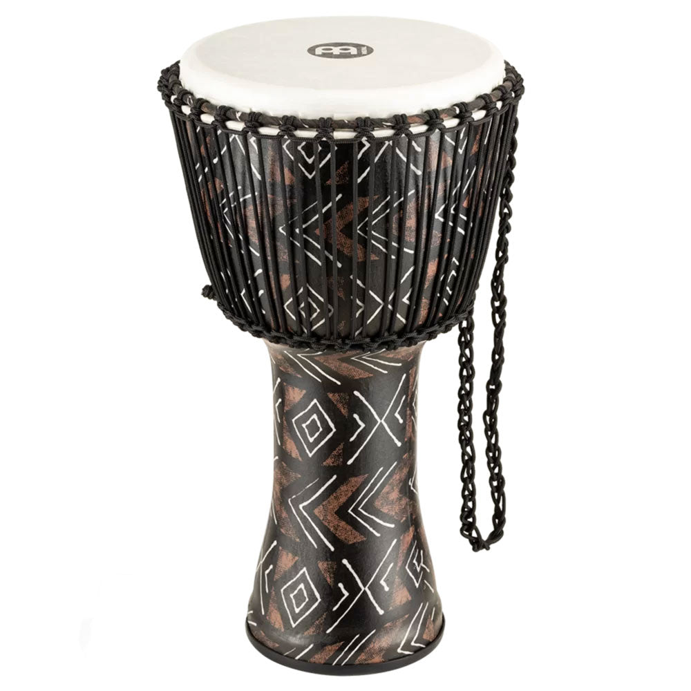 PERCUSSION 12" ROPE TUNED TRAVEL SERIES DJEMBE SYNTHETIC HEAD (PATENTED) KANGA SARONG