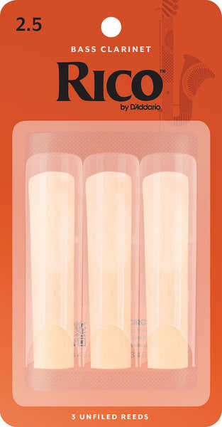 D'addario - Rico ORANGE BASS CLARINET REEDS 2.5