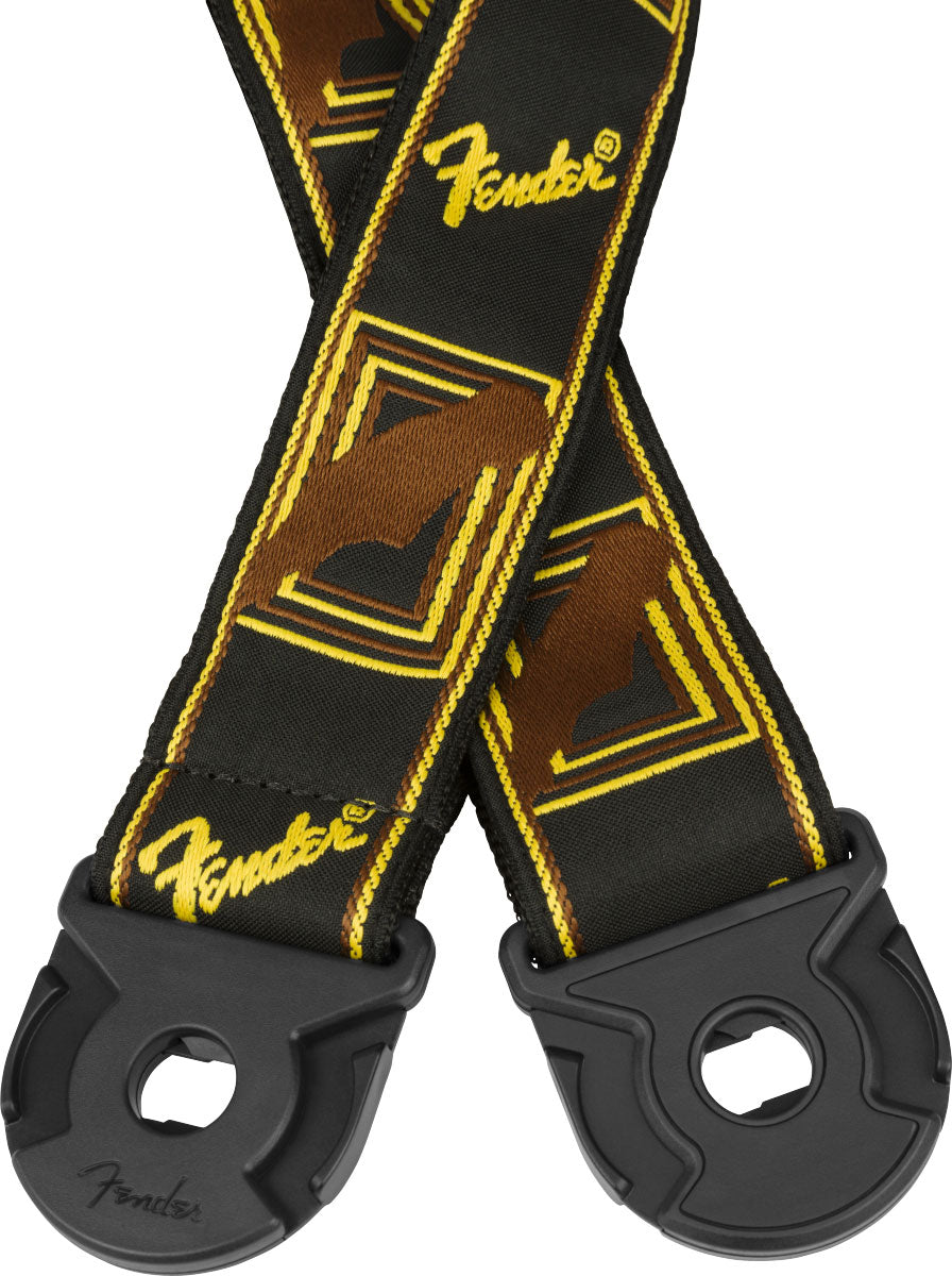 QUICK GRIP LOCKING END STRAP BLACK YELLOW AND BROWN 2"