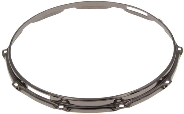 HS23-14-10SBK - 14" 10 Holes Snare Side Black 2.3mm S-Style Triple Flange Drum Hoop