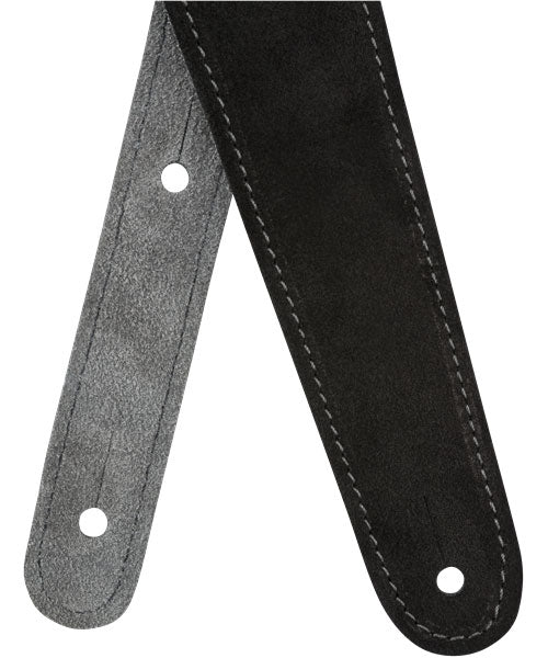 2" Suede Strap Black/Gray Reversible