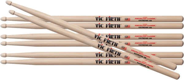 Vic Firth 3 Pair X5B + 1 Pair X5B Free