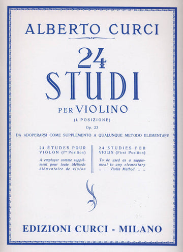 ALBERTO CURCI - 24 ETUDES OP.23 - VIOLON