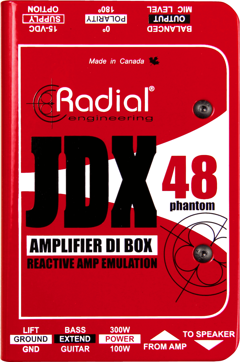 JDX REACTOR GUITAR AMP DI BOX