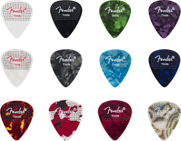 351 Dotted Celluloid Picks 12-Pack Thin