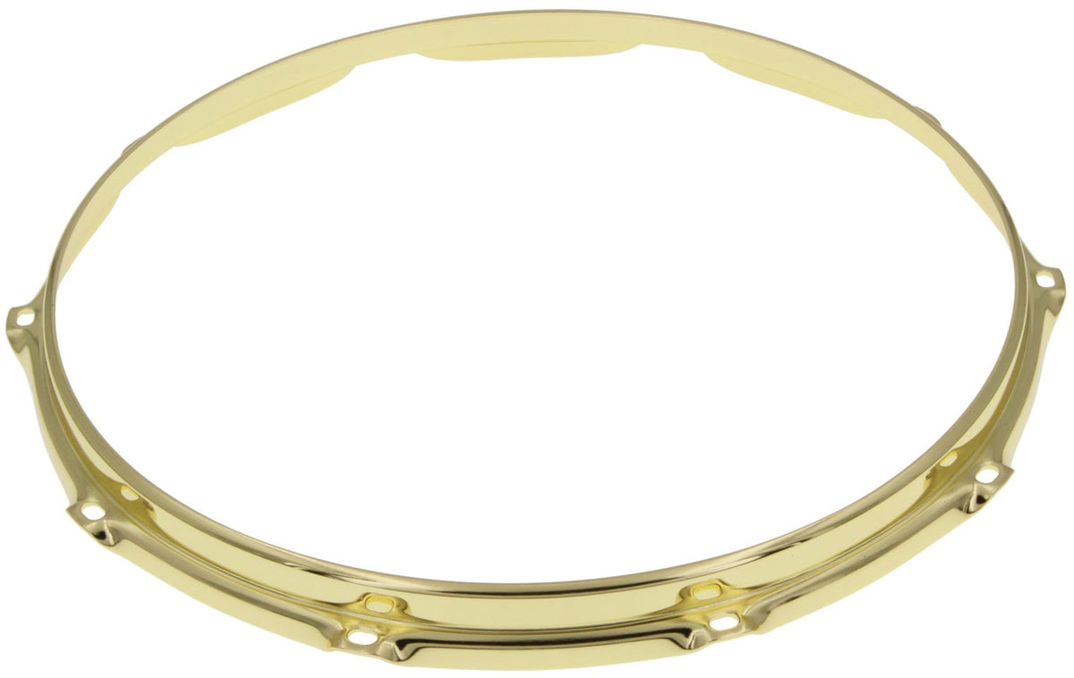 HS23-14-10BR - Hoop 14" 10 Tension Rods Gold S-Style Triple Flange 2.3mm