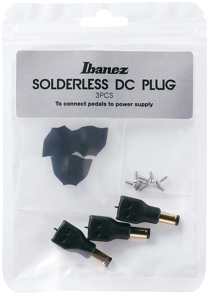 Ibanez Solderless DC Straight Plug, 3-Pack