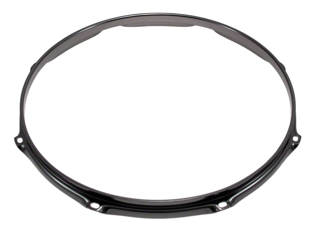 H23-16-8BK - 16" 8 HOLES BLACK 2.3MM SUPER TRIPLE FLANGE DRUM HOOP