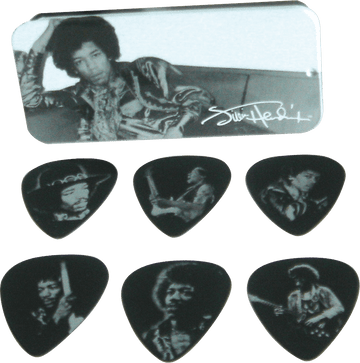 12 x Heavy Jimi Hendrix Silver Portrait Tin