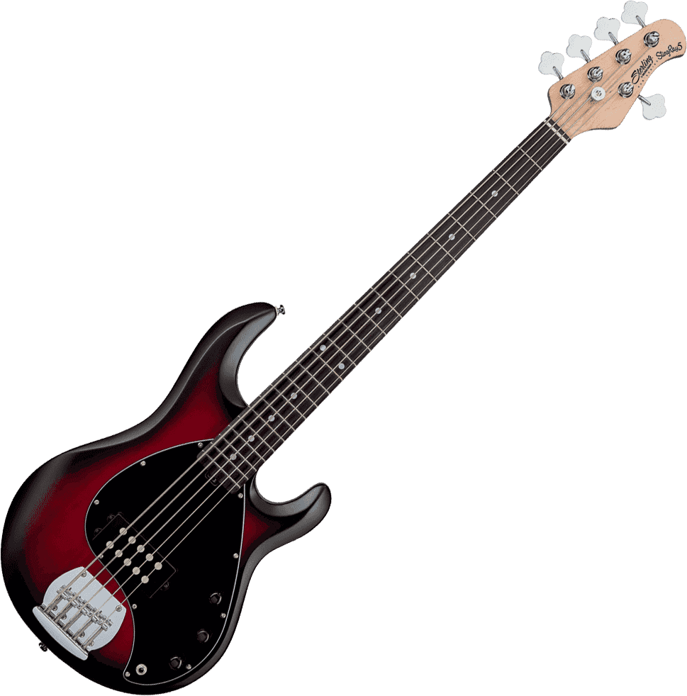 Stingray5 In Ruby Red Burst Satin 5-String