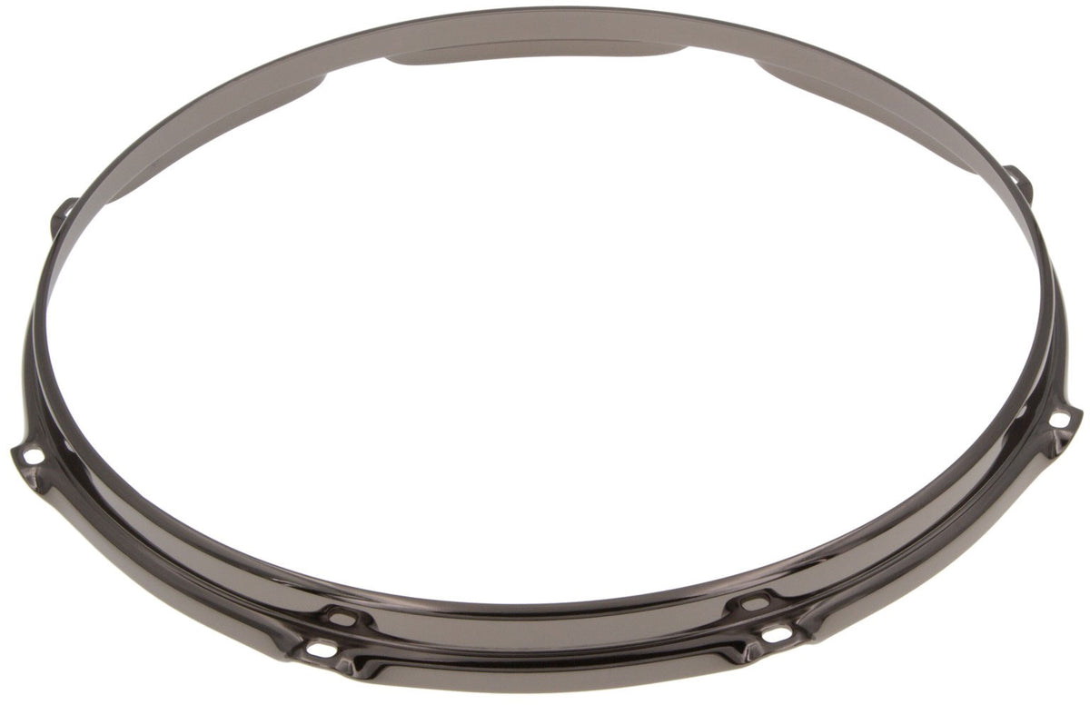 HS23-16-8BK - 16" 8 Holes Black 2.3mm S-Style Triple Flange Drum Hoop