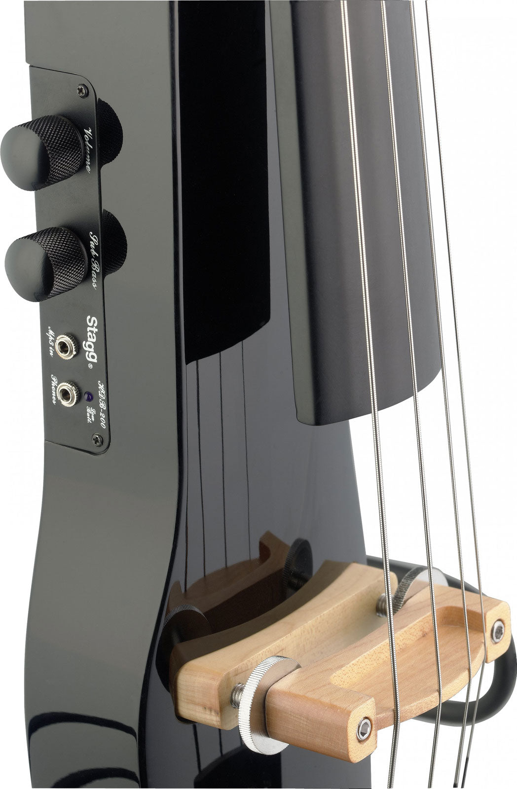 ECL 4/4 BK Cello+Carrying Bag/Bow Black