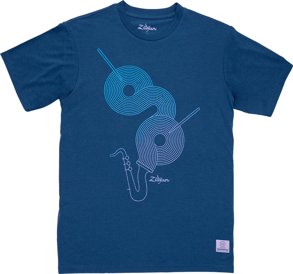 T-Shirt Size S Logo « Jazz » - Zat0071-Le