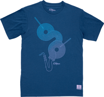 T-Shirt Size S Logo « Jazz » - Zat0071-Le