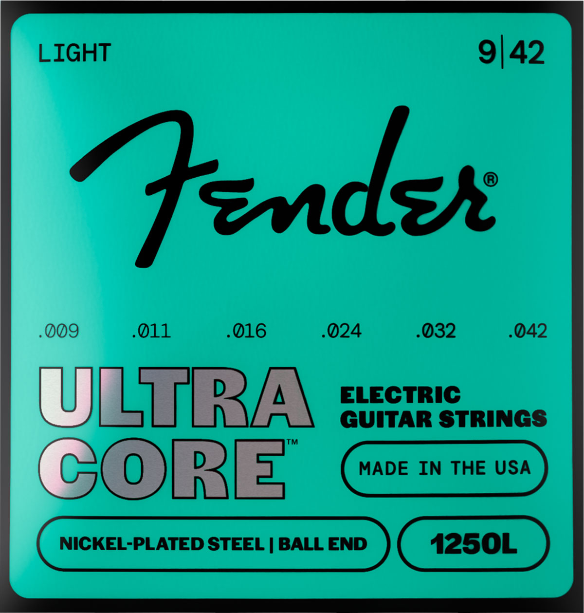Ultracore Nickel-Plated Steel, Ball End, 1250L 09-42, (6)