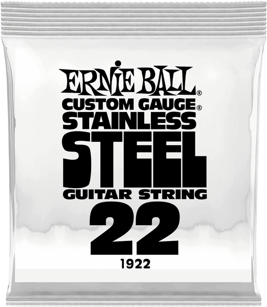 Ernie Ball .022 STAINLESS STEEL WOUND ELECTRIC GUITAR STRINGS