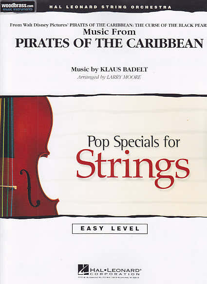 Hal Leonard MUSIC FROM PIRATES OF THE CARIBBEAN - POP SPECIALS FOR STRINGS EASY LEVEL