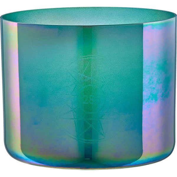 Sonic Energy 6.75" Essence Solfeggio Crystal Singing Bowl 285 Hz Turquoise Green