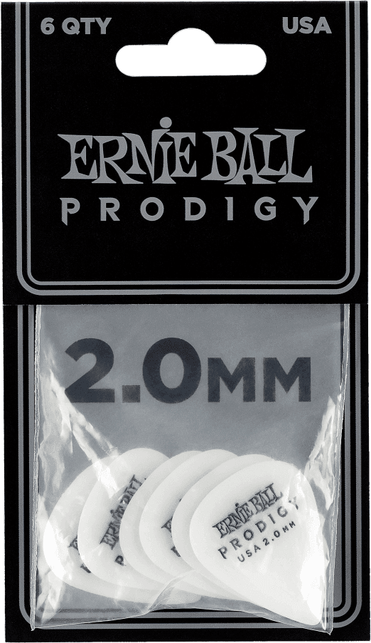 Picks Prodigy Bag of 6 White 2mm
