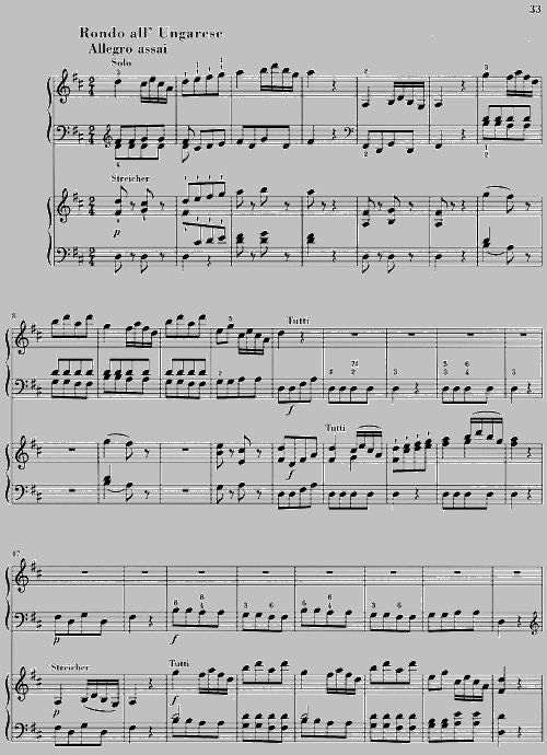 Haydn J. - Concerto For Piano (harpsichord) And Orchestra D Major Hob. Xviii:11