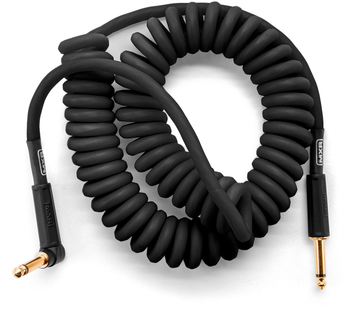 Coiled cable 4.5m Black