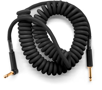 Coiled cable 4.5m Black