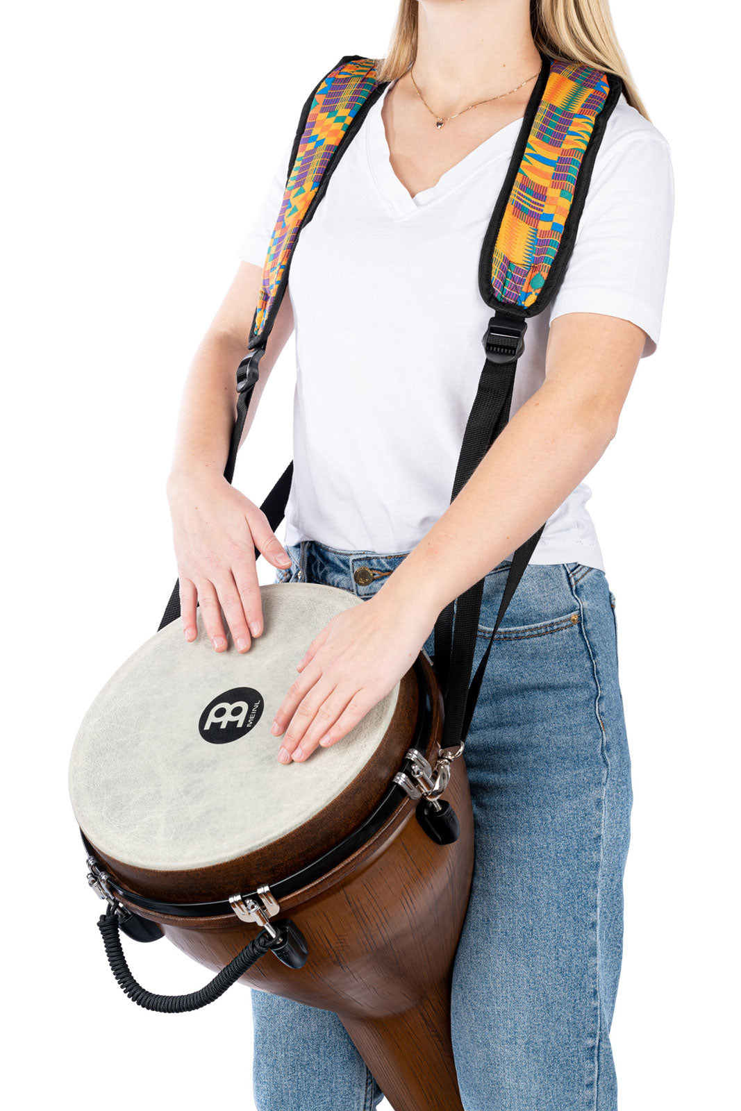 PERCUSSION DESIGNER DJEMBE STRAP KENYAN QUILT