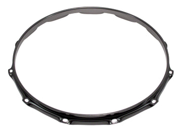 H23-14-12BK - 14" 12 HOLES BLACK 2.3MM SUPER TRIPLE FLANGE DRUM HOOP