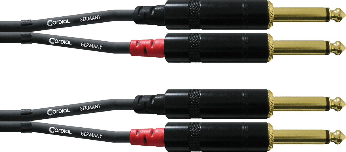 AUDIO CABLE DOUBLE JACK MONO 3 M