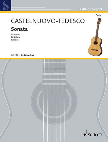 Schott CASTELNUOVO-TEDESCO M.- SONATE IN D MAJOR - GUITAR