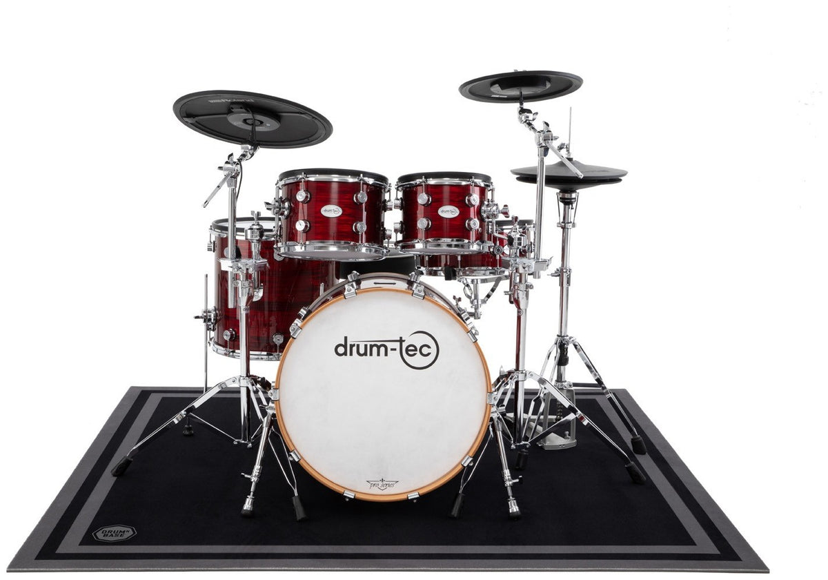 Free Suspension & 27dB Impact Noise Reduction - Drum Mat 1.50 x 1.30m - Stage Black
