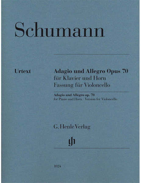 Henle Verlag Schumann R. - Adagio Und Allegro Fur Horn (op.70) - Version Violoncelle
