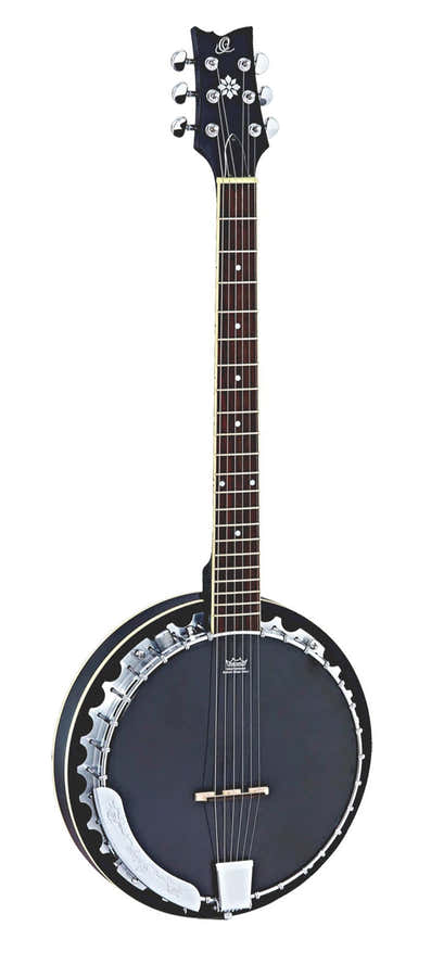 Banjo 6 Strings Electro Black