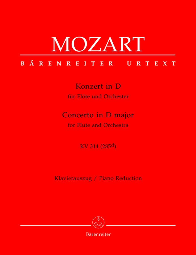 Moz W.A. - Concerto En Re Majeur Kv 314 (285D) - Flute Piano