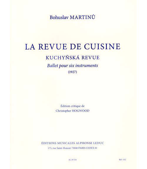 Leduc MARTINU B. - LA REVUE DE CUISINE