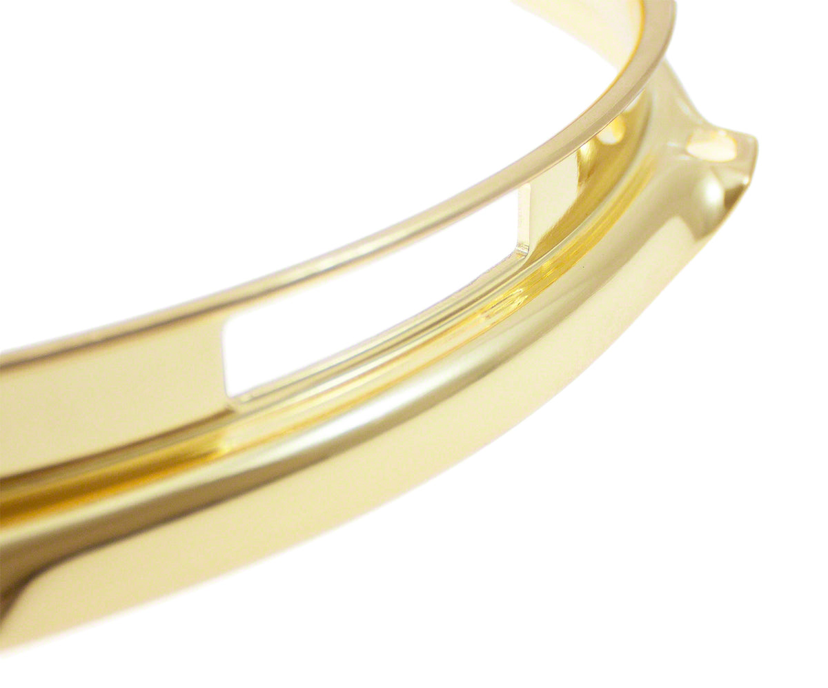 H23-13-8S-BR - 13" 8 HOLES SNARE SIDE BRASS 2.3MM SUPER TRIPLE FLANGE DRUM HOOP