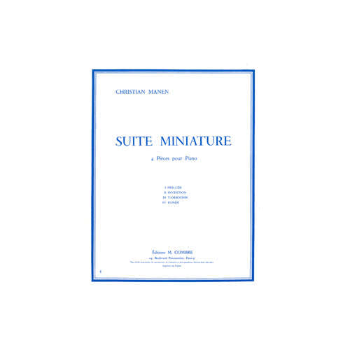 Combre Manen - Suite Miniature (4 Pièces) - Piano