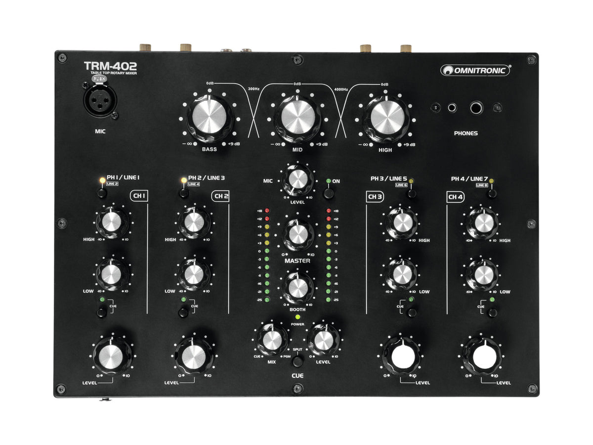 TRM-402MK3 - 4- CHANNEL ROTARY MIXER