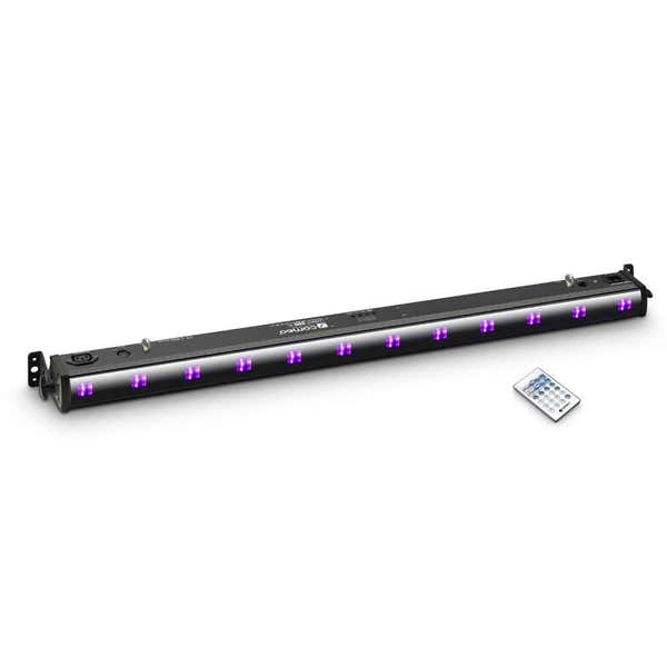 Cameo UVBAR 200 IR - LED BAR 12 X 3 W UV BLACK WITH INFRARED REMOTE CONTROL