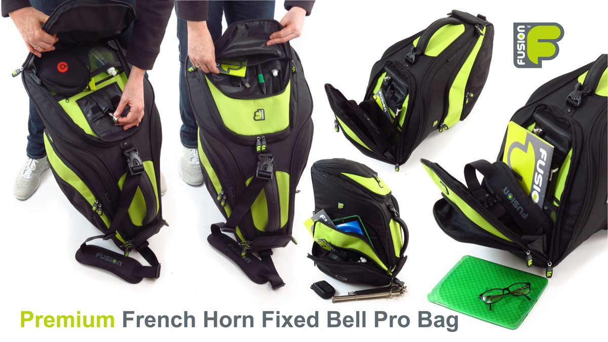 Premium Pro Black/Green Horn (Fixed Bell) Case