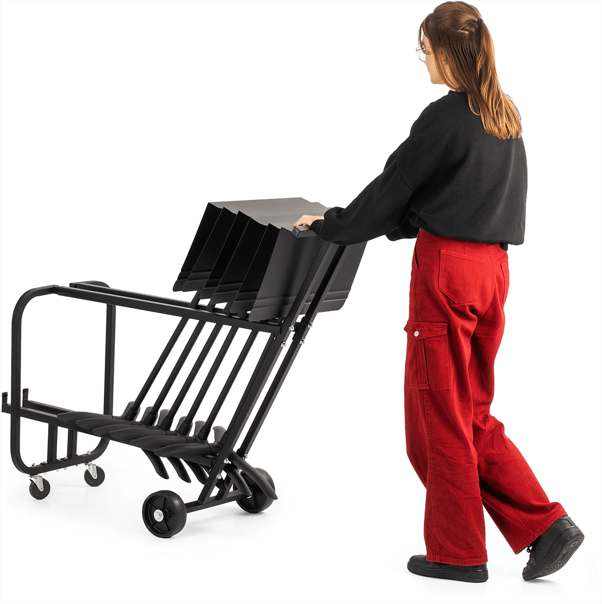 SHORT STORAGE CART 13 MUSIC STANDS
