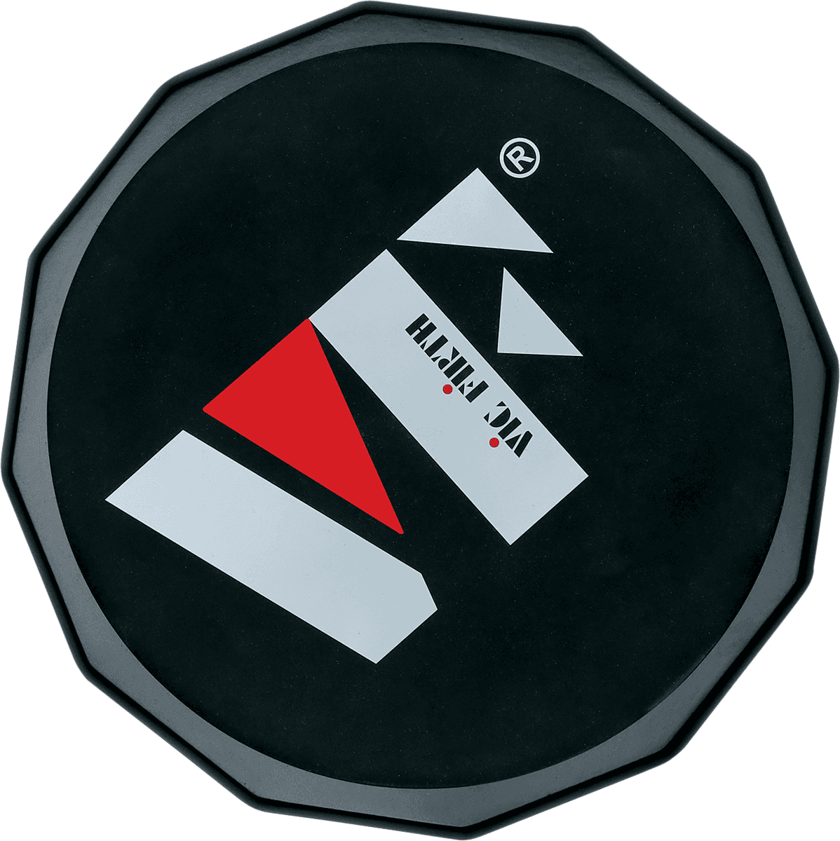 6" silicone pad bundle with Vic Firth logo + stand