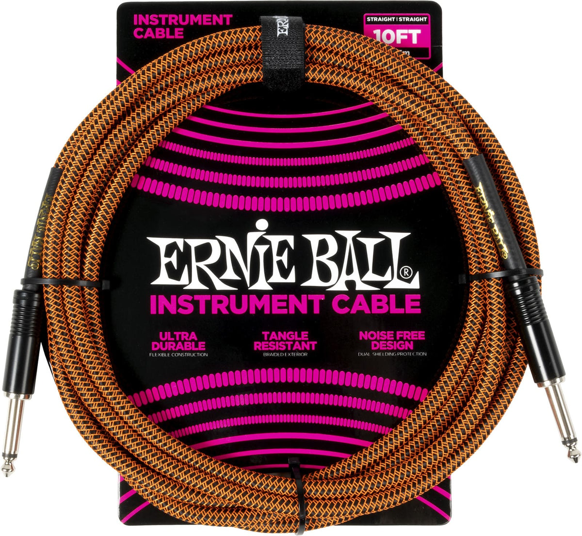 Braided 3m Orange and Black
