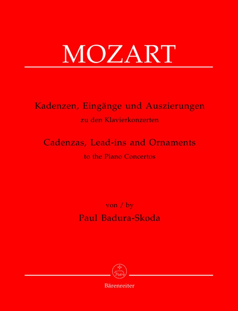 BADURA-skoda Paul - Cadences et Introductions Aux Concertos Pour Piano De W.a. Mozart - Piano