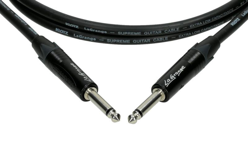LA-GRANGE INSTR.CABLE BLACK 6M,JACK 2P - JACK 2P