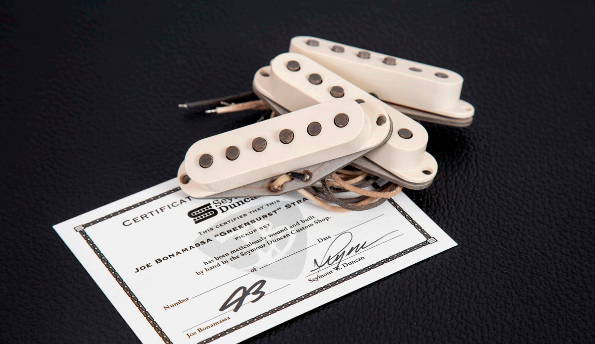 Pickups Strat Custom Shop Joe Bonamassa Greenburst 64 limited edition
